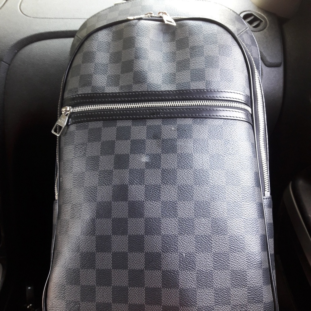 Louis Vuitton Michael in Danier Graphite Canvas